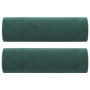 3-Sitzer-Sofa mit dunkelgrünen Samtkissen 180 cm von , Sofas - Ref: Foro24-3200893, Preis: 339,33 €, Rabatt: %
