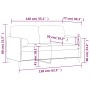 2-seater sofa with yellow velvet cushions 140 cm by , Sofas - Ref: Foro24-3200887, Price: 219,41 €, Discount: %