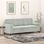 3-seater sofa with light gray velvet cushions 180 cm by , Sofas - Ref: Foro24-3200891, Price: 261,02 €, Discount: %