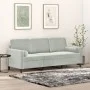 3-Sitzer-Sofa mit hellgrauen Samtkissen 180 cm von , Sofas - Ref: Foro24-3200891, Preis: 274,31 €, Rabatt: %