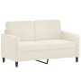 2-Sitzer-Sofa mit cremefarbenen Samtkissen 120 cm von , Sofas - Ref: Foro24-3200879, Preis: 259,36 €, Rabatt: %