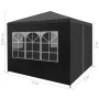 Anthrazitgraues Festzelt 3x3 m von vidaXL, Zelte und Pavillons - Ref: Foro24-45098, Preis: 83,37 €, Rabatt: %
