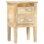 Mesita de noche pintada a mano madera maciza mango 40x30x60 cm de vidaXL, Mesitas de noche - Ref: Foro24-286161, Precio: 118,...