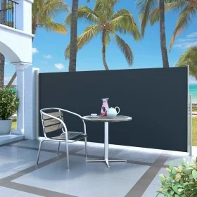Retractable side awning 140x300 cm black by vidaXL, Umbrellas - Ref: Foro24-45353, Price: 71,74 €, Discount: %