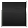 Toldo lateral retráctil 140x300 cm negro