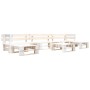 Set de muebles de jardín de palets 6 piezas madera blanco de , Conjuntos de jardín - Ref: Foro24-277399, Precio: 405,07 €