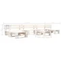 Set de muebles de jardín de palets 6 piezas madera blanco de , Conjuntos de jardín - Ref: Foro24-277399, Precio: 380,71 €, De...
