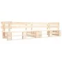 2-seater natural wood pallet garden sofa by , garden benches - Ref: Foro24-277482, Price: 178,84 €, Discount: %