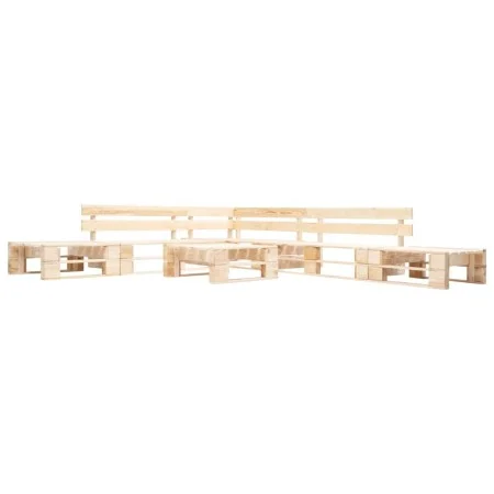 Gartenpalettenmöbel-Set 6-teilig Naturholz von , Gartensets - Ref: Foro24-277494, Preis: 373,99 €, Rabatt: %