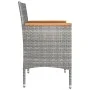 Gartenstuhl und Hocker Set 4-teilig PE Rattan grau von , Gartenstühle - Ref: Foro24-310615, Preis: 205,35 €, Rabatt: %