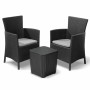 Keter Garden dining set 3 pieces Iowa graphite 223929 by , Garden sets - Ref: Foro24-408935, Price: 173,65 €, Discount: %