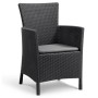 Keter Garden dining set 3 pieces Iowa graphite 223929 by , Garden sets - Ref: Foro24-408935, Price: 173,65 €, Discount: %
