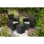 Keter Garden dining set 3 pieces Iowa graphite 223929 by , Garden sets - Ref: Foro24-408935, Price: 212,03 €, Discount: %