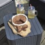 Keter Garden dining set 3 pieces Iowa graphite 223929 by , Garden sets - Ref: Foro24-408935, Price: 173,65 €, Discount: %
