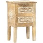 Mesita de noche pintada a mano madera maciza mango 40x30x60 cm de vidaXL, Mesitas de noche - Ref: Foro24-286161, Precio: 118,...