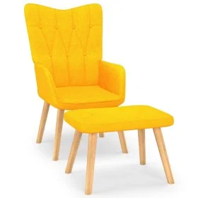 Gelber Stoffhocker zum Entspannen von , Sessel - Ref: Foro24-327541, Preis: 114,74 €, Rabatt: %