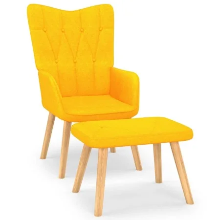 Yellow fabric stool relaxation chair by , Armchairs - Ref: Foro24-327541, Price: 114,74 €, Discount: %