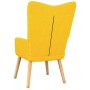Silla de relajación taburete tela amarillo de , Sillones - Ref: Foro24-327541, Precio: 93,93 €