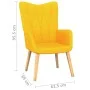 Yellow fabric stool relaxation chair by , Armchairs - Ref: Foro24-327541, Price: 114,74 €, Discount: %