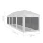 Festzelt mit 10 Gitterwänden 12x3 m von vidaXL, Zelte und Pavillons - Ref: Foro24-45112, Preis: 202,68 €, Rabatt: %