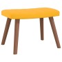 Silla mecedora con reposapiés tela amarillo mostaza de , Mecedoras - Ref: Foro24-327761, Precio: 134,41 €