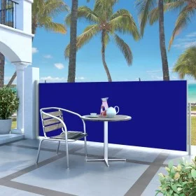 Retractable side awning 120x300 cm blue by vidaXL, Umbrellas - Ref: Foro24-45361, Price: 67,94 €, Discount: %