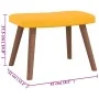 Schaukelstuhl mit Fußstütze aus senfgelbem Stoff von , Schaukelstühle - Ref: Foro24-327761, Preis: 132,57 €, Rabatt: %