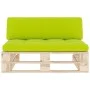 Zentrales Sofa aus Paletten für den Garten aus imprägniertem Kiefernholz von , Modulare Sofas für den Außenbereich - Ref: For...
