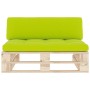Zentrales Sofa aus Paletten für den Garten aus imprägniertem Kiefernholz von , Modulare Sofas für den Außenbereich - Ref: For...