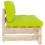 Zentrales Sofa aus Paletten für den Garten aus imprägniertem Kiefernholz von , Modulare Sofas für den Außenbereich - Ref: For...