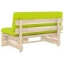 Zentrales Sofa aus Paletten für den Garten aus imprägniertem Kiefernholz von , Modulare Sofas für den Außenbereich - Ref: For...