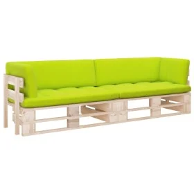 2-seater pallet sofa with impregnated pine wood cushions by , Garden sets - Ref: Foro24-3066683, Price: 212,98 €, Discount: %