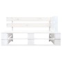 2-Sitzer-Palettensofa mit weiß imprägnierten Kiefernholzkissen von , Gartensets - Ref: Foro24-3066643, Preis: 263,51 €, Rabat...