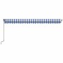 Toldo manual retráctil con LED azul y blanco 500x350 cm by , Awnings - Ref: Foro24-3069221, Price: 490,99 €, Discount: %
