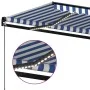 Manuell ausfahrbares Markisentuch mit blauen und weißen LEDs, 500x350 cm. von , Markisen - Ref: Foro24-3069221, Preis: 490,99...