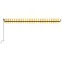 Toldo retráctil manual con luz LED amarillo y blanco 500x350 cm de , Toldos - Ref: Foro24-3069223, Precio: 488,33 €, Descuent...