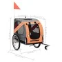 Orange und grauer Fahrradanhänger für Haustiere von vidaXL, Kinderwagen für Haustiere - Ref: Foro24-91764, Preis: 174,85 €, R...
