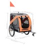 Orange und grauer Fahrradanhänger für Haustiere von vidaXL, Kinderwagen für Haustiere - Ref: Foro24-91764, Preis: 178,83 €, R...