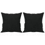 2-seater sofa with black microfiber fabric cushions 120 cm by , Sofas - Ref: Foro24-3200968, Price: 258,35 €, Discount: %