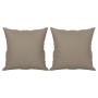3-seater sofa with taupe gray microfiber fabric cushions 180 cm by , Sofas - Ref: Foro24-3200977, Price: 366,35 €, Discount: %