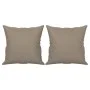 3-seater sofa with taupe gray microfiber fabric cushions 180 cm by , Sofas - Ref: Foro24-3200977, Price: 359,59 €, Discount: %