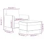 Dunkelgrauer Samtsessel mit Hocker 60 cm von , Sofas - Ref: Foro24-3201165, Preis: 187,60 €, Rabatt: %