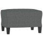Sofá de 3 plazas con taburete de tela gris oscuro 180 cm de , Sofás - Ref: Foro24-3201152, Precio: 350,49 €, Descuento: %