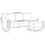 3-Sitzer-Sofa mit dunkelgrauem Samthocker 180 cm von , Sofas - Ref: Foro24-3201216, Preis: 325,67 €, Rabatt: %