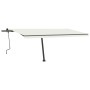 Manual retractable awning with cream LED light 500x350 cm by , Awnings - Ref: Foro24-3069862, Price: 752,29 €, Discount: %