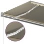 Manual retractable awning with cream LED light 500x350 cm by , Awnings - Ref: Foro24-3069862, Price: 752,29 €, Discount: %