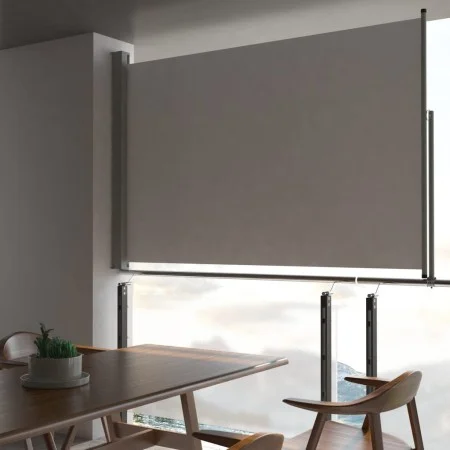 Retractable side awning for patio 160x300 cm gray by vidaXL, Umbrellas - Ref: Foro24-45195, Price: 69,25 €, Discount: %