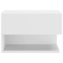 Glänzender weißer Wand-Nachttisch von vidaXL, Nachttische - Ref: Foro24-810965, Preis: 41,22 €, Rabatt: %