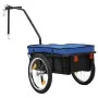 Fahrradanhänger/Handwagen aus blauem Stahl, 155 x 60 x 83 cm von vidaXL, Fahrradanhänger - Ref: Foro24-91772, Preis: 140,52 €...