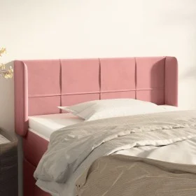 Pink velvet headboard 83x16x78/88 cm by , Headboards and footboards - Ref: Foro24-3118803, Price: 46,38 €, Discount: %